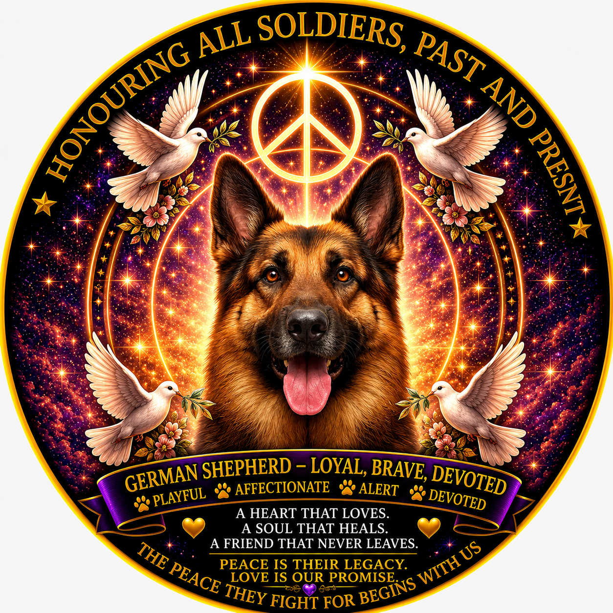 German Shepherd artwork